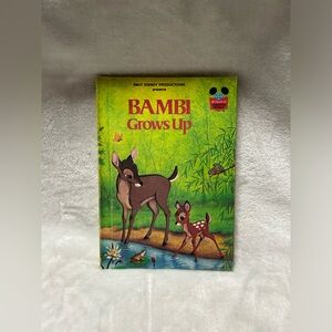 Vintage Bambi Grows Up Walt Disney 1st edition Hardcover Book